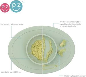 Ezpz Zestaw First Foods Set pastelowa zieleń 7