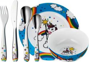 WMF Zestaw naczyń dla dzieci Jednorożec Disney niebieski 6 el. 1