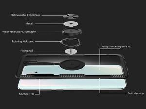 Alogy Etui Alogy Ring Holder Clear Armor do Xiaomi Redmi Note 8 Pro czarne uniwersalny 9