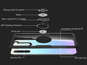 Alogy Etui Alogy Ring Holder Clear Armor do Xiaomi Redmi Note 8 czarne uniwersalny 7