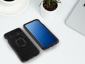 Alogy Etui na telefon Alogy Stand Ring Armor do Samsung Galaxy S10 czarne uniwersalny 3