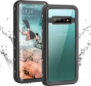 Alogy Etui Alogy do telefonu Samsung Galaxy S10 Waterproof IP68 czarno-szare uniwersalny 3