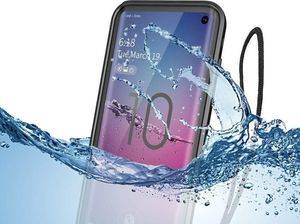 Alogy Etui Alogy do telefonu Samsung Galaxy S10 Waterproof IP68 czarno-szare uniwersalny 10