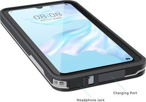 Alogy Etui Alogy do telefonu Huawei P30 Pro Armor Waterproof IP68 czarno-szare uniwersalny 8
