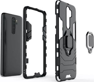 Alogy Etui Stand Ring Armor do Xiaomi Redmi Note 8 Pro czarne uniwersalny 2