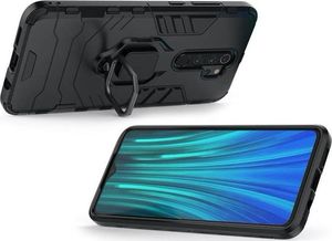 Alogy Etui Stand Ring Armor do Xiaomi Redmi Note 8 Pro czarne uniwersalny 3