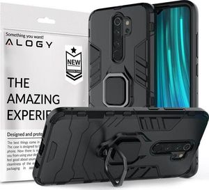 Alogy Etui Stand Ring Armor do Xiaomi Redmi Note 8 Pro czarne uniwersalny 5