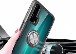 Alogy Etui na telefon Alogy Ring Holder Clear Armor do Honor 20 Pro czarne uniwersalny 6