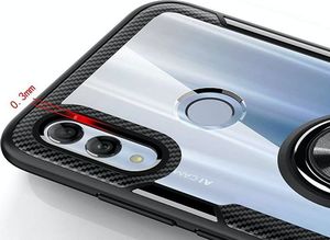 Alogy Etui na telefon Alogy Ring Holder Clear Armor do Huawei P Smart 2019 czarne uniwersalny 3