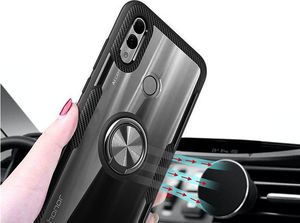Alogy Etui na telefon Alogy Ring Holder Clear Armor do Huawei P Smart 2019 czarne uniwersalny 5