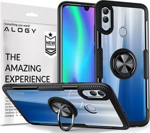 Alogy Etui na telefon Alogy Ring Holder Clear Armor do Huawei P Smart 2019 czarne uniwersalny 8