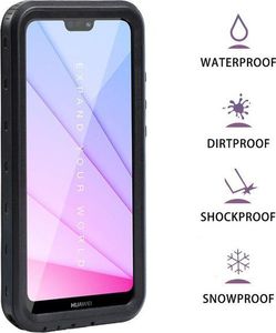 Alogy Etui Alogy do telefonu Huawei P20 Lite Armor Waterproof IP68 czarne uniwersalny 9
