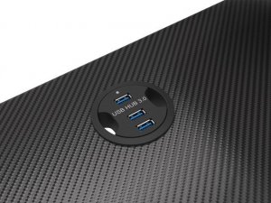 Biurko Genesis Holm 300 RGB Czarne 120 cmx60 cm 2