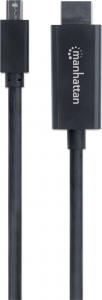 Kabel Manhattan DisplayPort Mini - HDMI 1.8m czarny (153287) 1
