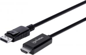 Kabel Manhattan DisplayPort - HDMI 3m czarny (153218) 1