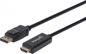 Kabel Manhattan DisplayPort - HDMI 1m czarny (153195) 1