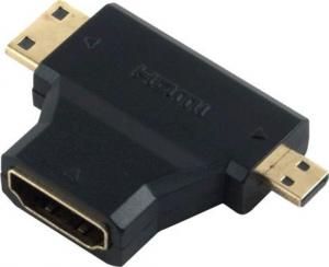 Adapter AV PremiumCord HDMI Micro - HDMI - HDMI czarny 1