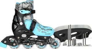 Rolki Nils Extreme NH0320 4w1 z wymienną płozą regulowane niebieskie r. 31-34 3