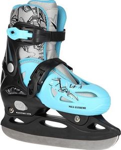 Rolki Nils Extreme NH0320 4w1 z wymienną płozą regulowane niebieskie r. 31-34 5