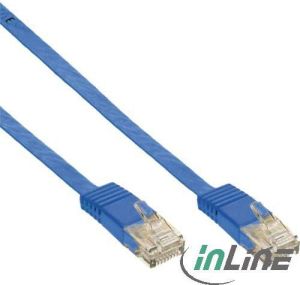 InLine 1m - kabel sieciowy U/UTP - 1000 Mbit - Cat.6 - RJ45 - blau (71601B) 1