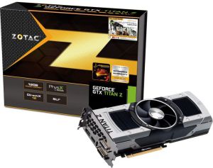 Karta graficzna Zotac GeForce GTX TITAN Z 12GB GDDR5 (768-bit) DVI, HDMI, Display Port (ZT-70901-10P) 1