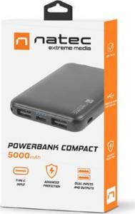 Powerbank Natec Trevi Compact 5000mAh Czarny (NPB-1544) 3