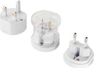 Akyga Adapter podróżny Worldwide US AU UK EU 250V 10A biały (AK-AD-61) 4