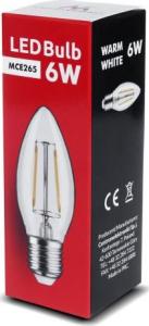 Maclean Maclean MCE265WW Żarówka filamentowa LED E27, 6W 230V ciepła biała 3000K 600lm 2