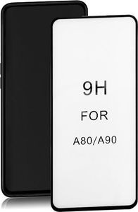 Qoltec Hartowane szkło ochronne PREMIUM do Samsung A90 6D Pełne Czarne 1