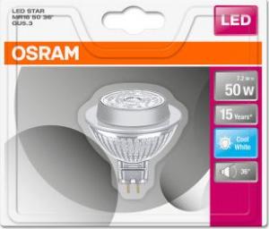 Ledvance Żarówka OSRAM LED STAR MR16 36° 7,2W 12V 840 GU5.3 621lm 4000K (CRI 80) 15000h A+ 2
