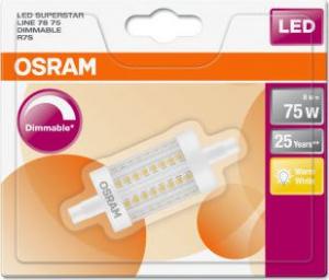 Ledvance Żarówka OSRAM LED SUPERSTAR LINE 78 CL 8,5W 827 R7S 1055lm 2700K (CRI 80) 25000h A++ DIM 2