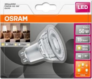 Ledvance Żarówka OSRAM LED STAR+ PAR16 36° 4,4W 827 GU10 350lm 2700K (CRI 80) 15000h A+ DIM-3step (Krabička 1ks) 2