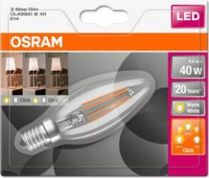 Ledvance Żarówka OSRAM LED STAR+ CL B Filament 4W 827 E14 470lm 2700K (CRI 80) 20000h A++ DIM-3step 2