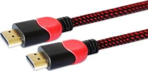 Kabel Savio HDMI - HDMI 3m czerwony (GCL-04) 1