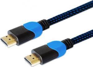 Kabel Savio HDMI - HDMI 1.8m niebieski (GCL-02) 1