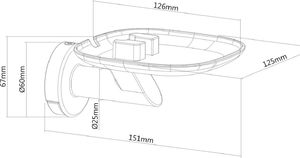 Maclean Uchwyt ścienny na głośnik smart Sonos One, Sonos One SL, Sonos Play:1 (MC-840) 2