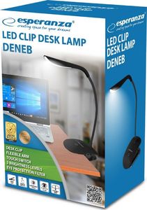 Lampka biurkowa Esperanza czarna  (ELD104K - 5901299942369) 3