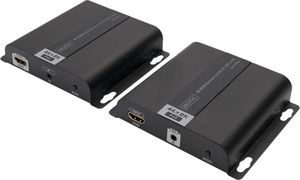 System przekazu sygnału AV Digitus DIGITUS Przedłużacz HDMI IP/Cat.5-7 120m 4K 30Hz UHD PoE HDCP 1.4 IR (zestaw) 1