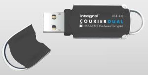Pendrive Integral 32GB USB3.0 Courier Dual Szyfrowanie FIPS 197 / AES 256-bit (INFD32GCOUDL3.0-197) 1