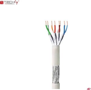 Techly Kabel instalacyjny TechlyPro skrętka Cat6 S/FTP drut, CCA, 305m szary 1