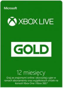 Microsoft Abonament Xbox Live GOLD 12 1