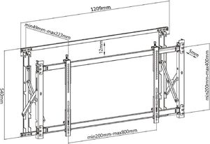 Maclean Uchwyt ścienny MC-846 55'' - 60'' 2