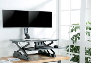 Maclean Uchwyt biurkowy na 2 monitory 17" - 27" (MC-854) 2