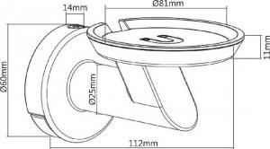 Maclean Uchwyt ścienny do głośników Google Home czarny (MC-857) 3