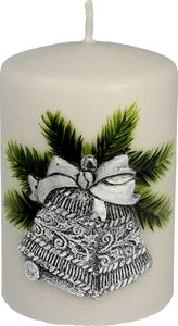 Artman świeca świąteczne dzwonki walec mały-szary (980565) 1