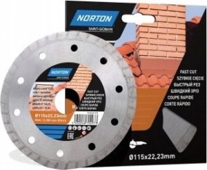 Norton Clipper TARCZA DIAMENTOWA 180x25,4mm CIĄGŁA TURBO BRICKS TILE NORTON - 70184601280 6