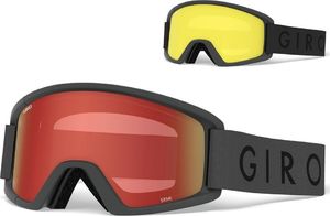 Giro Gogle zimowe GIRO SEMI GREY CORE (Szyba lustrzana kolorowa AMBER SCARLET 40% S2 + Szyba kolorowa YELLOW 84% S0) (NEW) 1