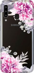 CaseGadget CaseGadget ETUI NADRUK BIAŁE KWIATY SAMSUNG GALAXY A20S standard 1