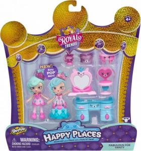 Figurka Moose Shopkins Zestaw Fabulous Fox Vanity Happy Places Royal 1