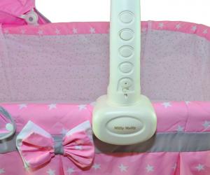 Milly Mally Kolyska Sweet Melody 4w1 Różowa 5